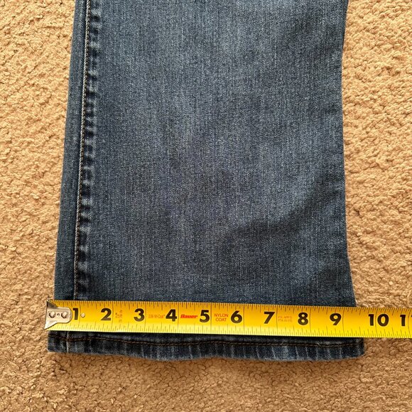 Calvin Klein Jeans Womens 16 33x31 Mid Rise Flare Fit Blue Medium Wash Denim - Picture 12 of 13